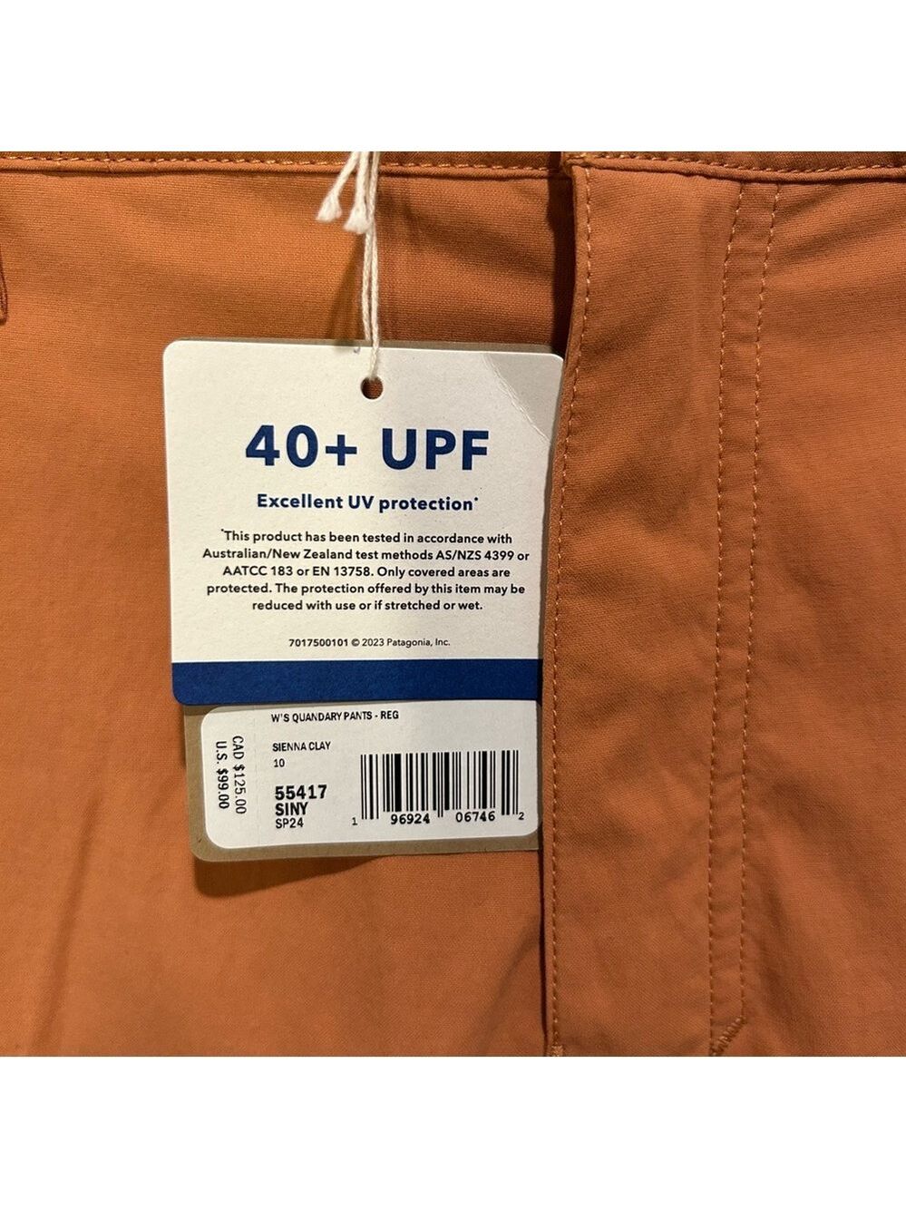 Patagonia Women’s Quandary Pants Sienna Clay Size 10 NWT - Picture 6 of 7